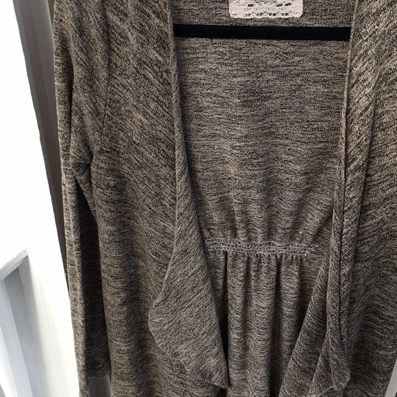 2/20 Cupio Brown/Black Long Cardigan - Picture 5 of 9